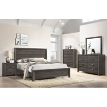 Lyset platform solid wood 5 store piece bedroom set latitude run